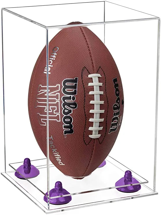 Full Size Football Display Case Vertical - Clear (A060/B42)
