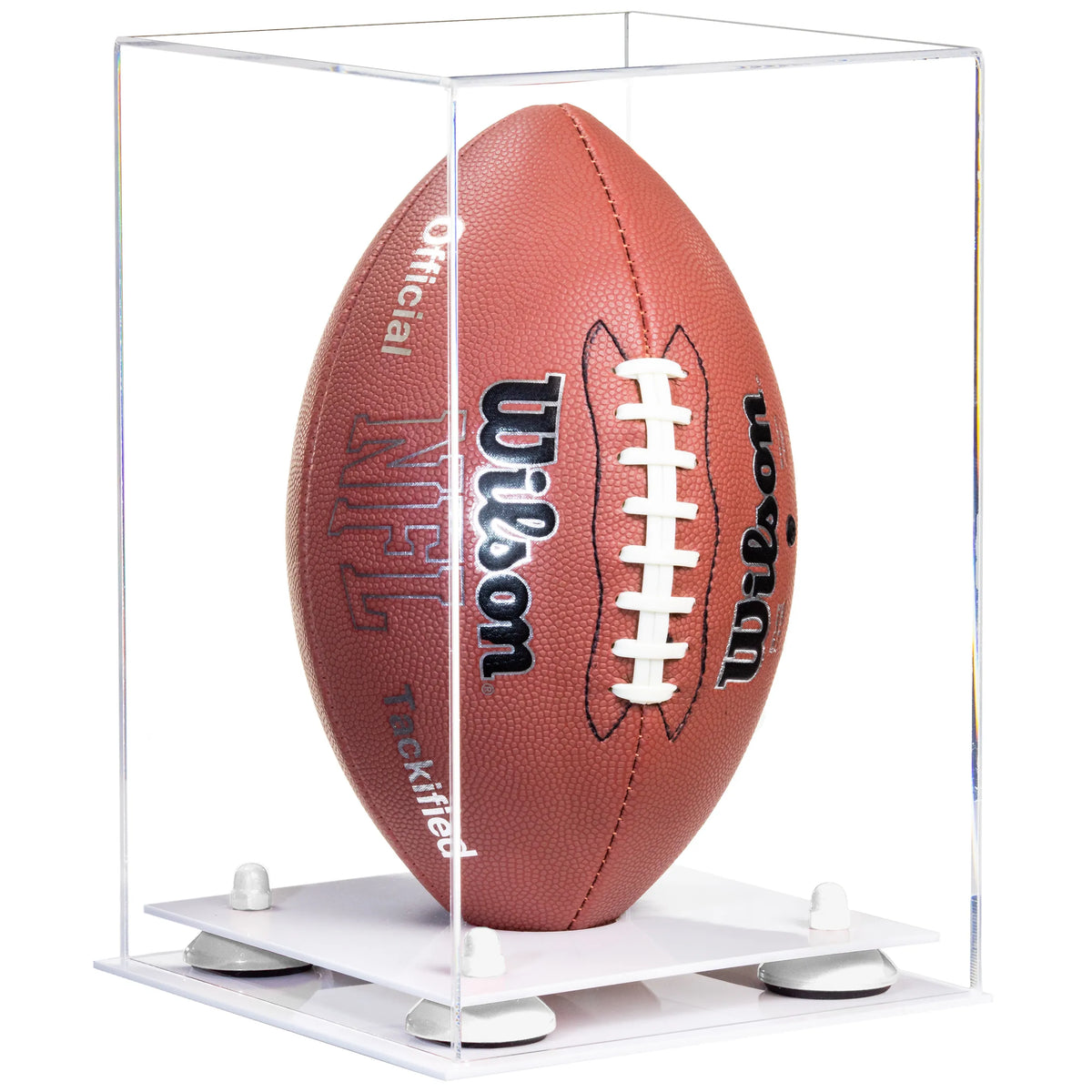Full Size Football Display Case Vertical - Clear (A060/B42)