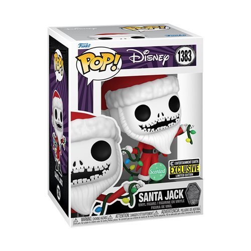 Funko Pop! 1383 - Nightmare Before Christmas 30th Anniversary Santa Jack Scented Vinyl Figure - Entertainment Earth Exclusive