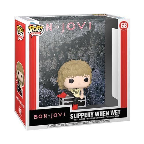 Funko Pop! 68 Bon Jovi Slippery When Wet Album Figure with Case