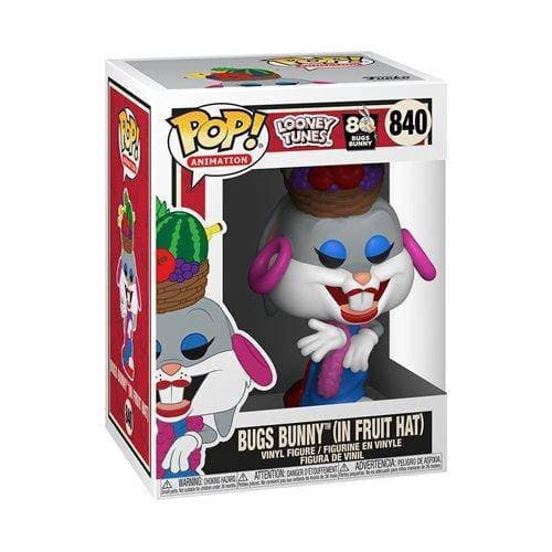 Funko Pop! 840 Pop Animation - Looney Tunes - Bugs Bunny 80th in Fruit Hat Vinyl Figure