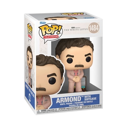 Funko Pop! Television 1484 - White Lotus - Armond with Suitcase Vinyl Figure