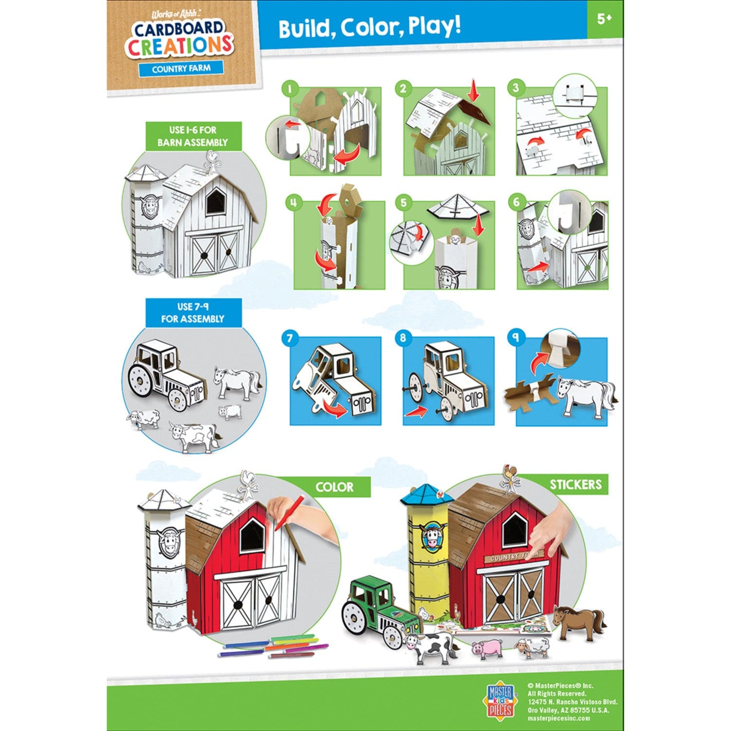 Craft Kit - Farm Playset Cardboard buildable