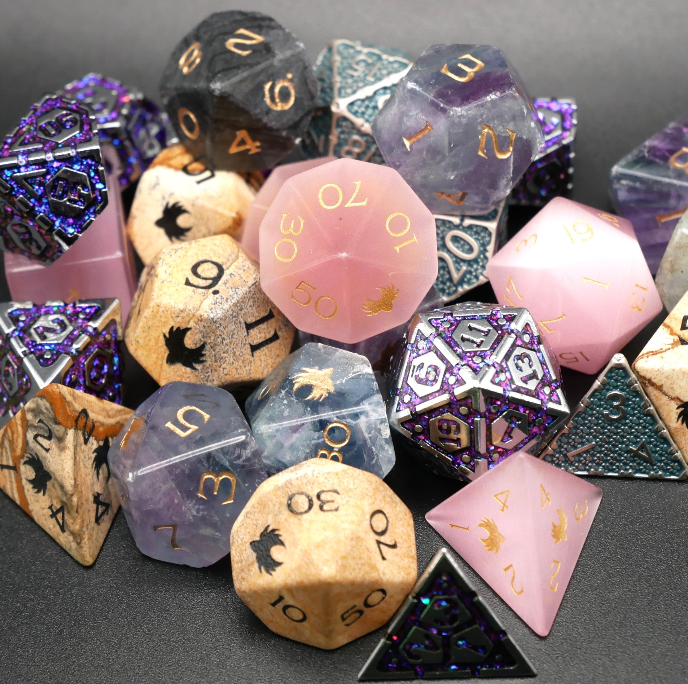 Mystery Hoard - 10 Dice Set Bundle + 1 RPG Accessory