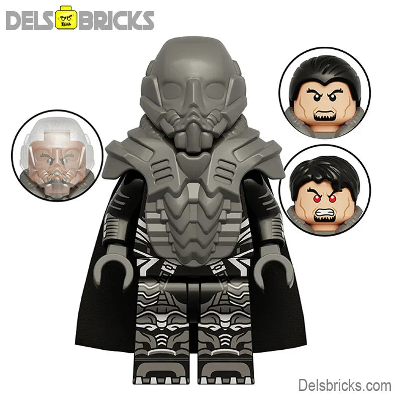 General Zod in Armor Suit Lego Minifigures Custom Toys