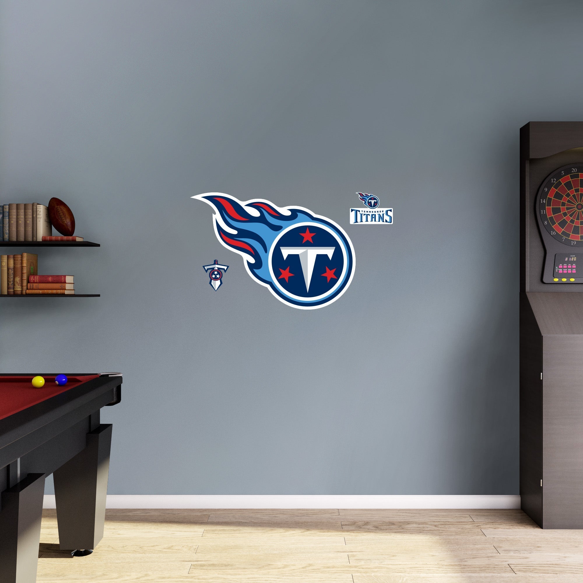 Tennessee Titans - RealBig Logo Collection - Official NFL - Reusable Vinyl Wall Decals