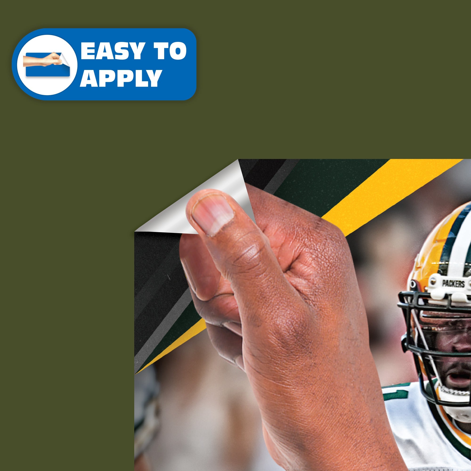 Jayden Reed - RealBig Diving Catch Collection - Official NFL - Green Bay Packers - Reusable Vinyl Wall Decals