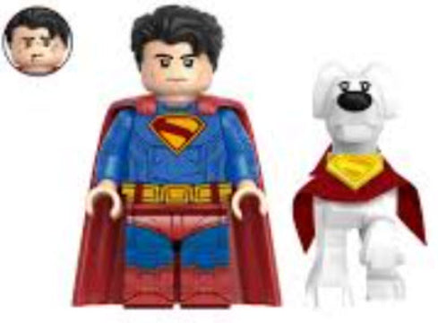 Heroic Caped Duo Building Block Figures