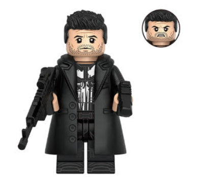 Caped skull Vigilante Urban Enforcer Minifig