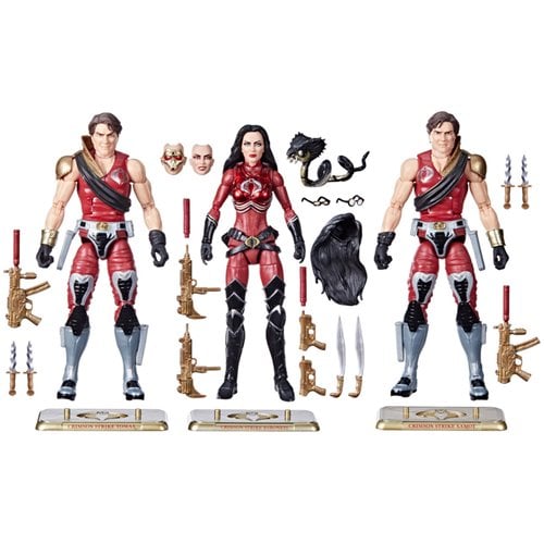 G.I. Joe Classified Series Crimson Strike Team Baroness, Tomax & Xamot 6-Inch Action Figures