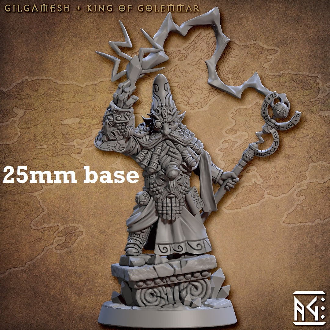 Gilgamesh, King of Golemmar (Male Gnome Artificer Noble)