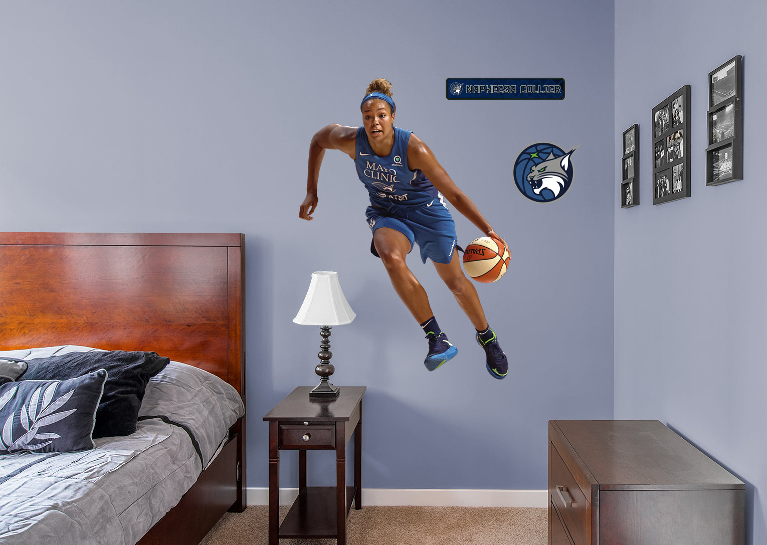 Napheesa Collier - RealBig Collection - Official WNBA - Minnesota Lynx - Reusable Vinyl Wall Decals