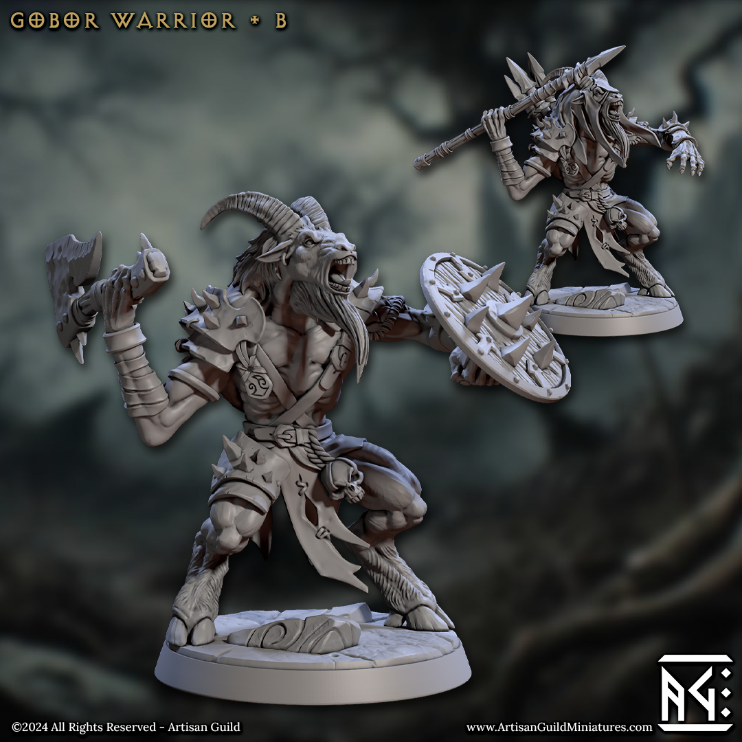 Gobor Warrior - Sculpt B (Male Capra Fighter)
