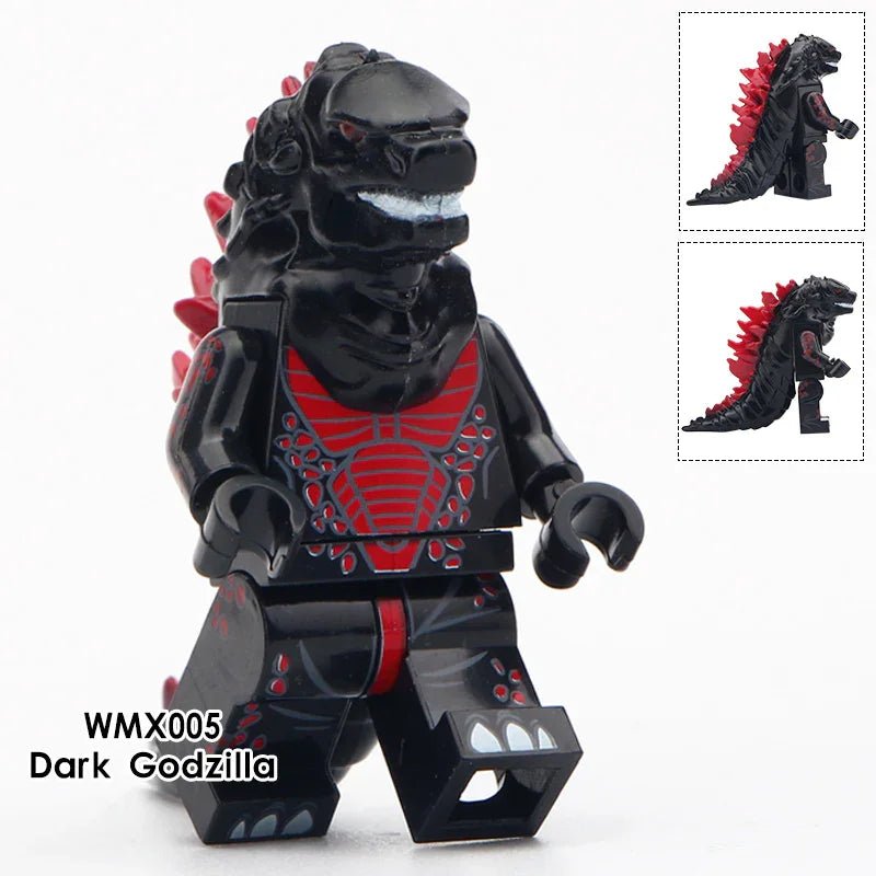 Godzilla Black Kaiju Lego Minifigures Custom Toys