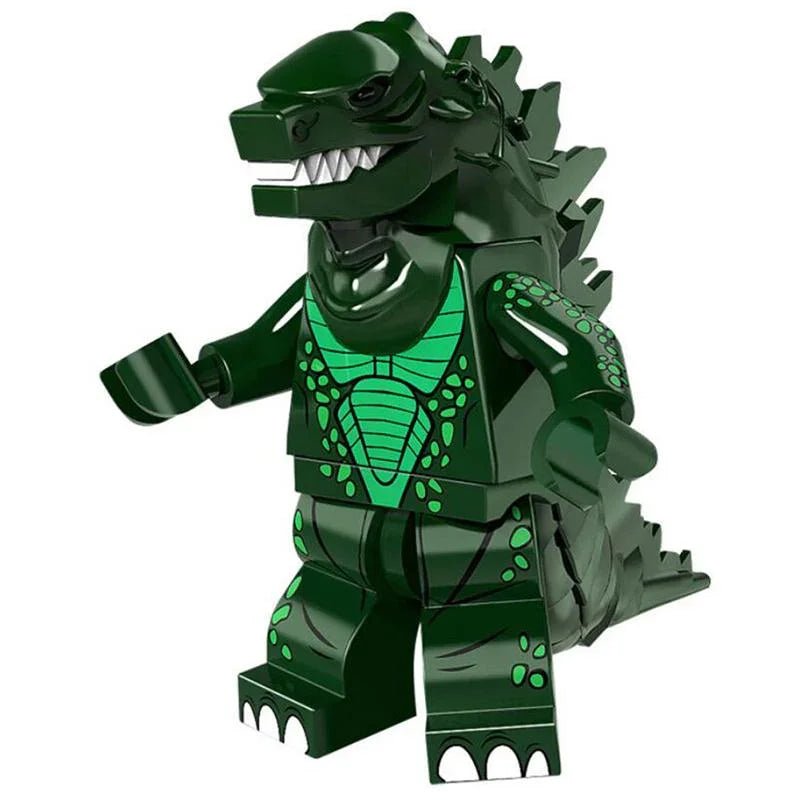 Godzilla Green Kaiju Lego Minifigures Custom Toys