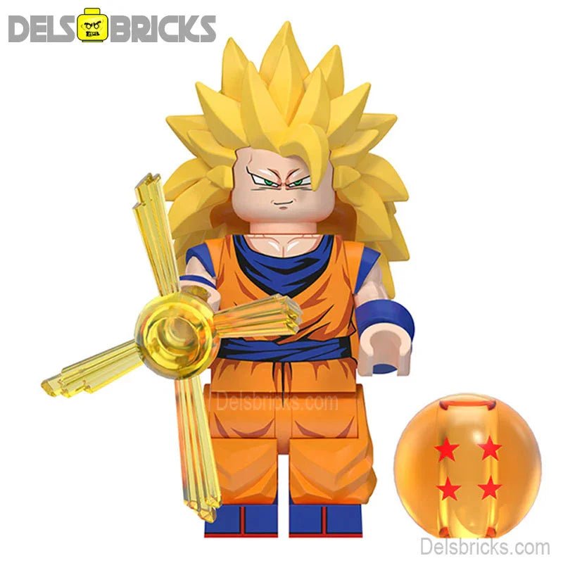 Goku Long Hair Dragon Ball Z Super Lego Minifigures Best Custom Anime Toys G-14