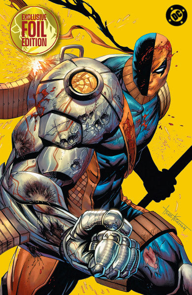 [Signed by Tyler Kirkham][GOLD FOIL] ABSOLUTE BATMAN #21 TYLER KIRKHAM DEATHSTROKE CONVENTION EXCLUSIVE VIRGIN VAR (12/30/2026)