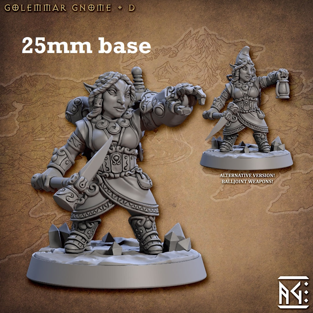 Golemmar Gnome: Sculpt D (Female Gnome Artificer)
