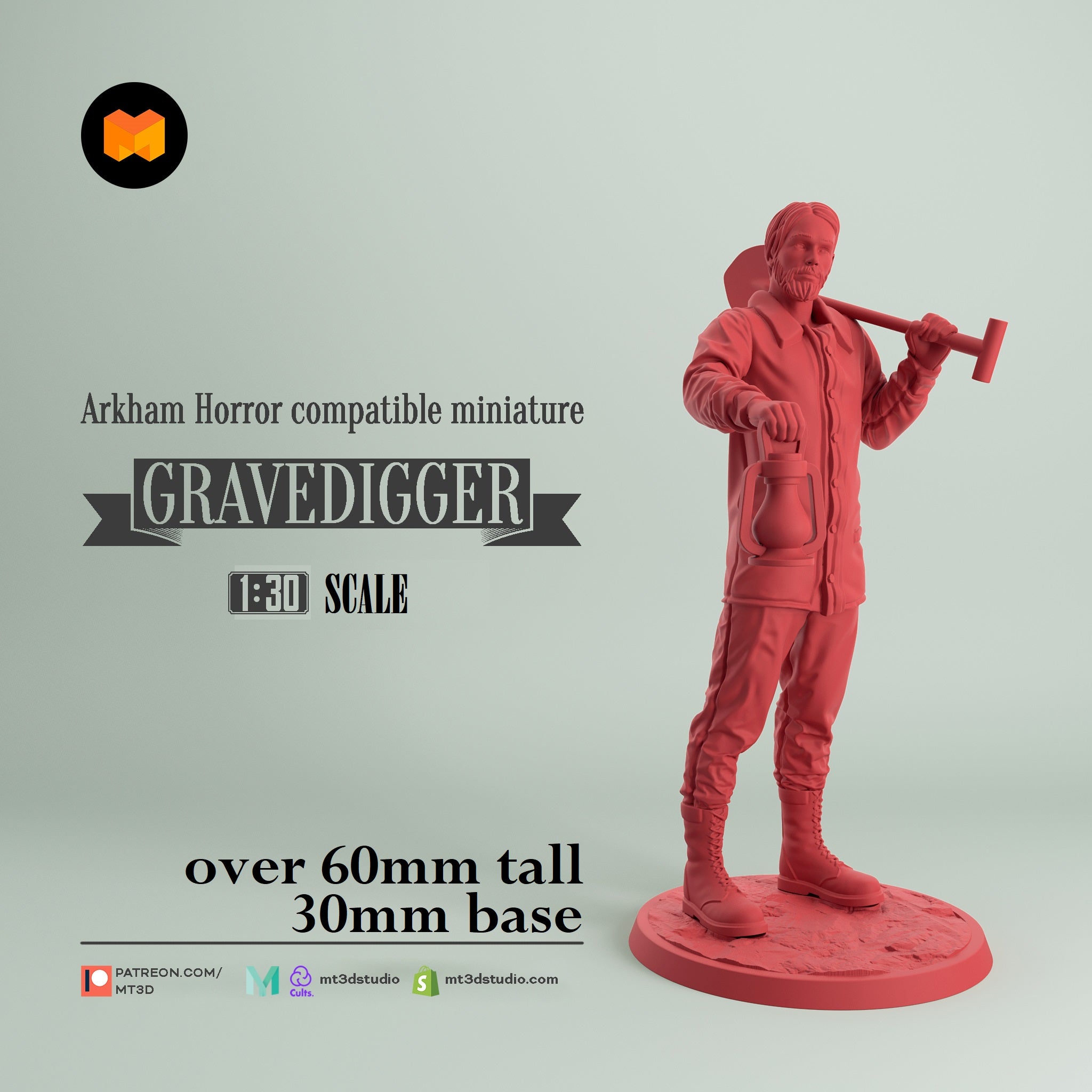 Arkham Compatible Investigator: The Gravedigger (William Yorick)