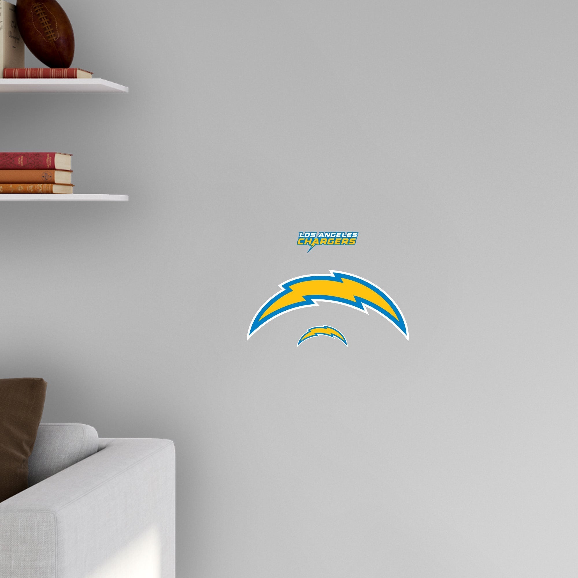Los Angeles Chargers - RealBig Logo Collection - Official NFL - Reusable Vinyl Wall Decals #2