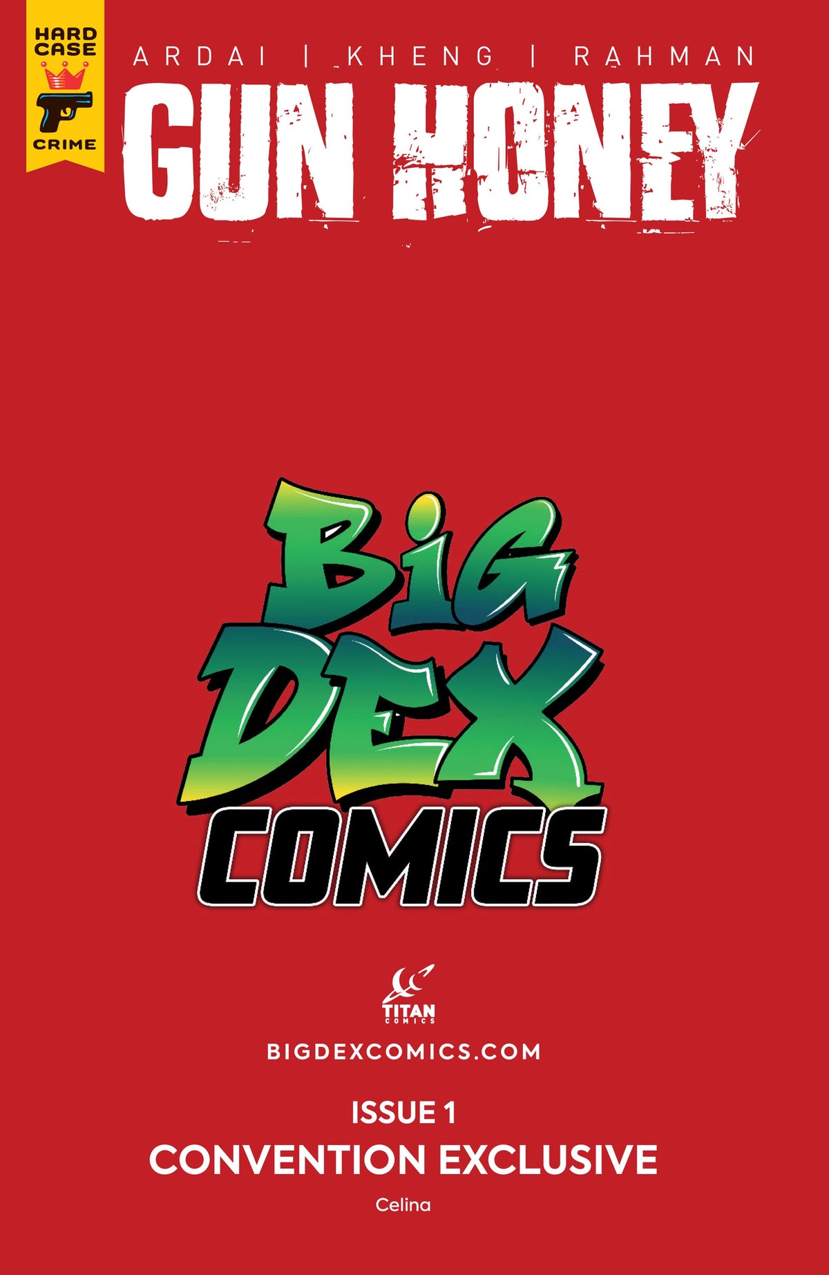 Gun Honey #1 CELINA Big Dex MegaCon Exclusive Baby Blue Risqué Virgin Variant
