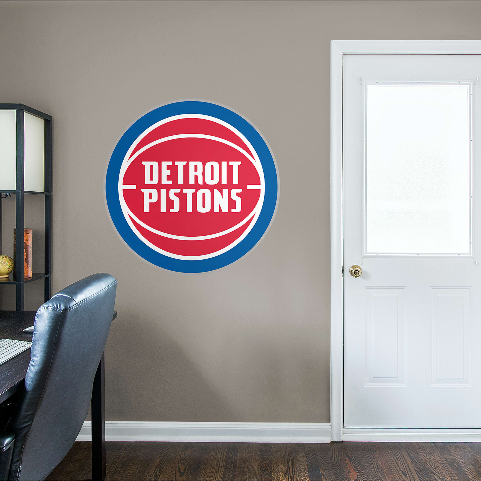 Detroit Pistons - RealBig Logo Collection - Official NBA - Reusable Vinyl Wall Decals