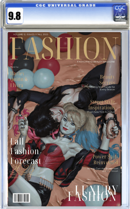 Harley Quinn X Elvira #1 - ECC Exclusive PXVX Fashion Magazine Variant (10/01/25)