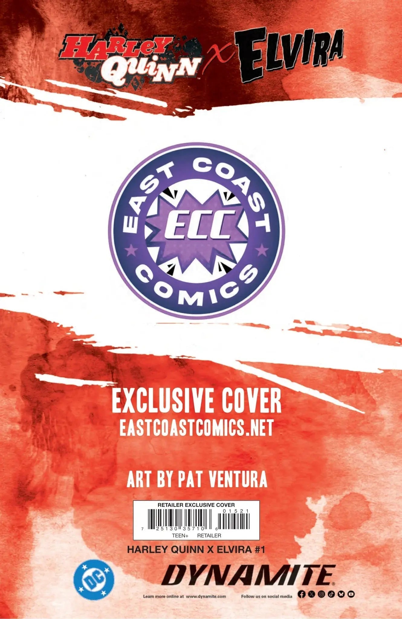 Harley Quinn X Elvira #1 - ECC Exclusive PXVX Fashion Magazine Variant (10/01/25)