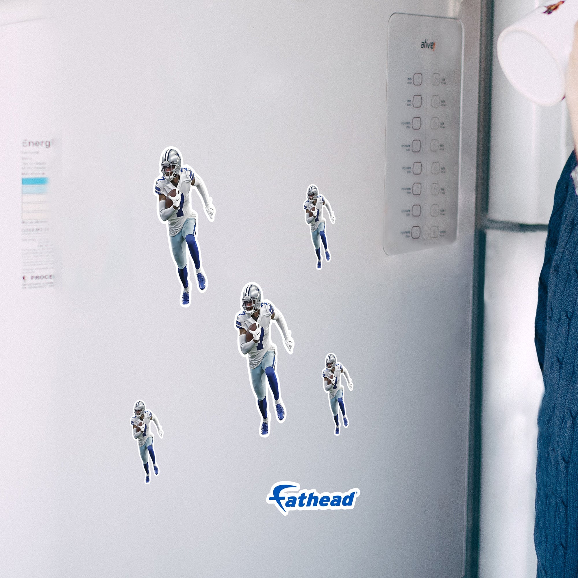 Trevon Diggs - 5 Minis (Mixed Sizes) - Official NFL - Dallas Cowboys - Reusable Vinyl Decals