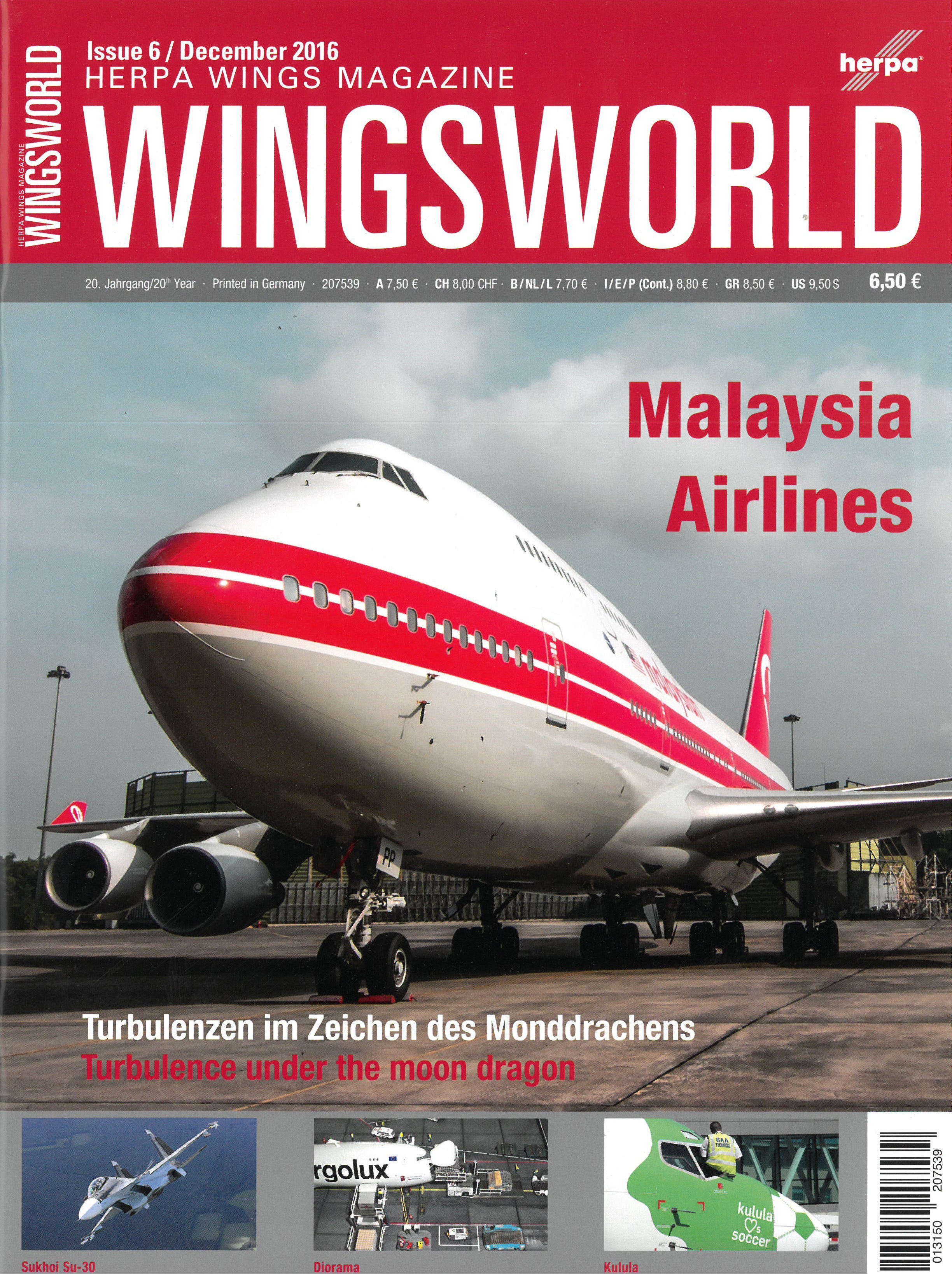 Herpa Wings HE207539 Wingsworld 6/2016