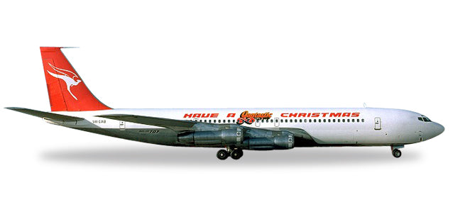 Herpa Wings HE529488 Qantas 707-300C 1/500 Have A Qantastic Christmas