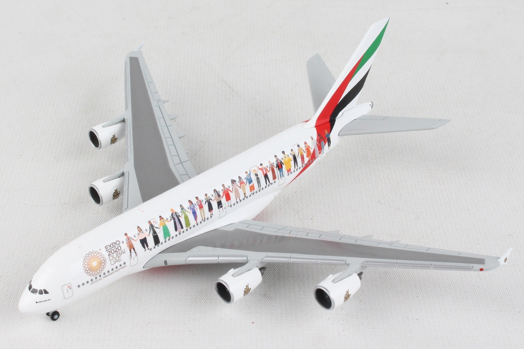 Herpa Wings HE534352 Emirates A380 1/500 Year Of Tolerance