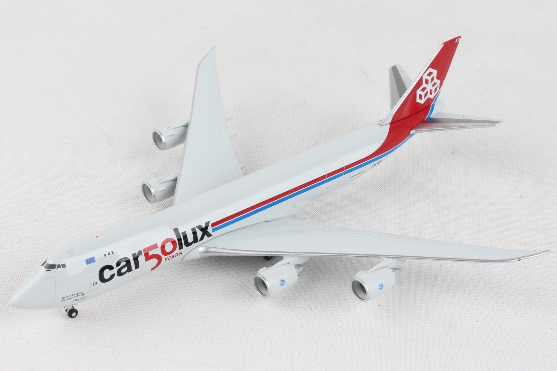 Herpa Wings HE534550 Cargolux 747-8F 1/500 50Th Anniversary