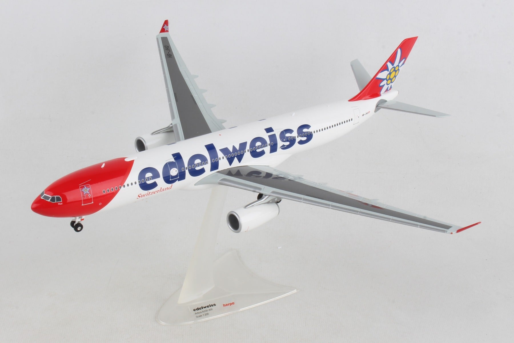 Herpa Wings HE558129-001 Edelweiss A330-300 1/200
