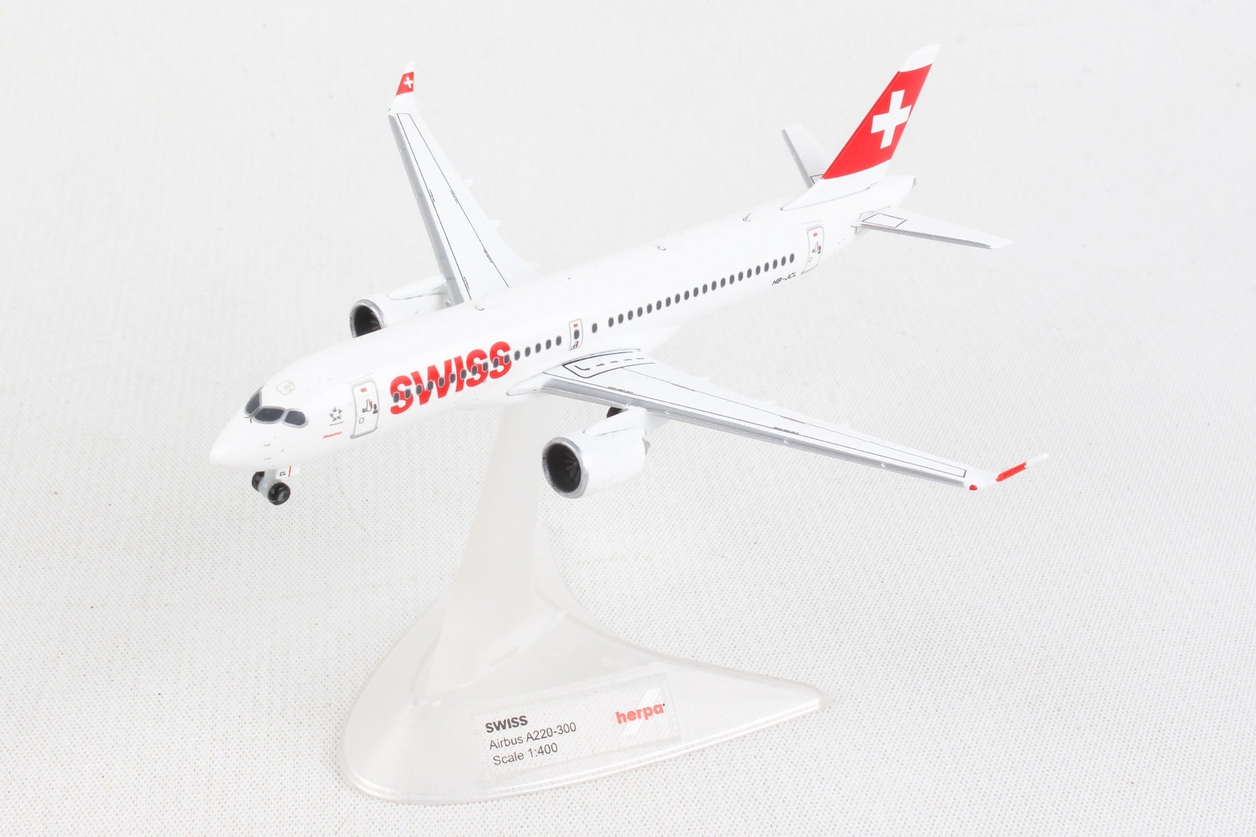 Herpa Wings HE562614-001 Swiss A220-300 1/400