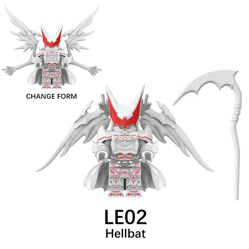 White Batman Hellbat Custom Minifigure