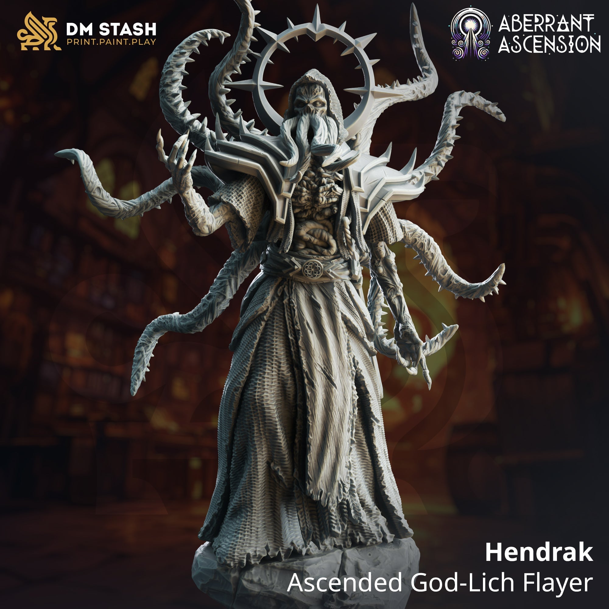 Hendrak, Ascended God-Lich Flayer (Mindflayer God)