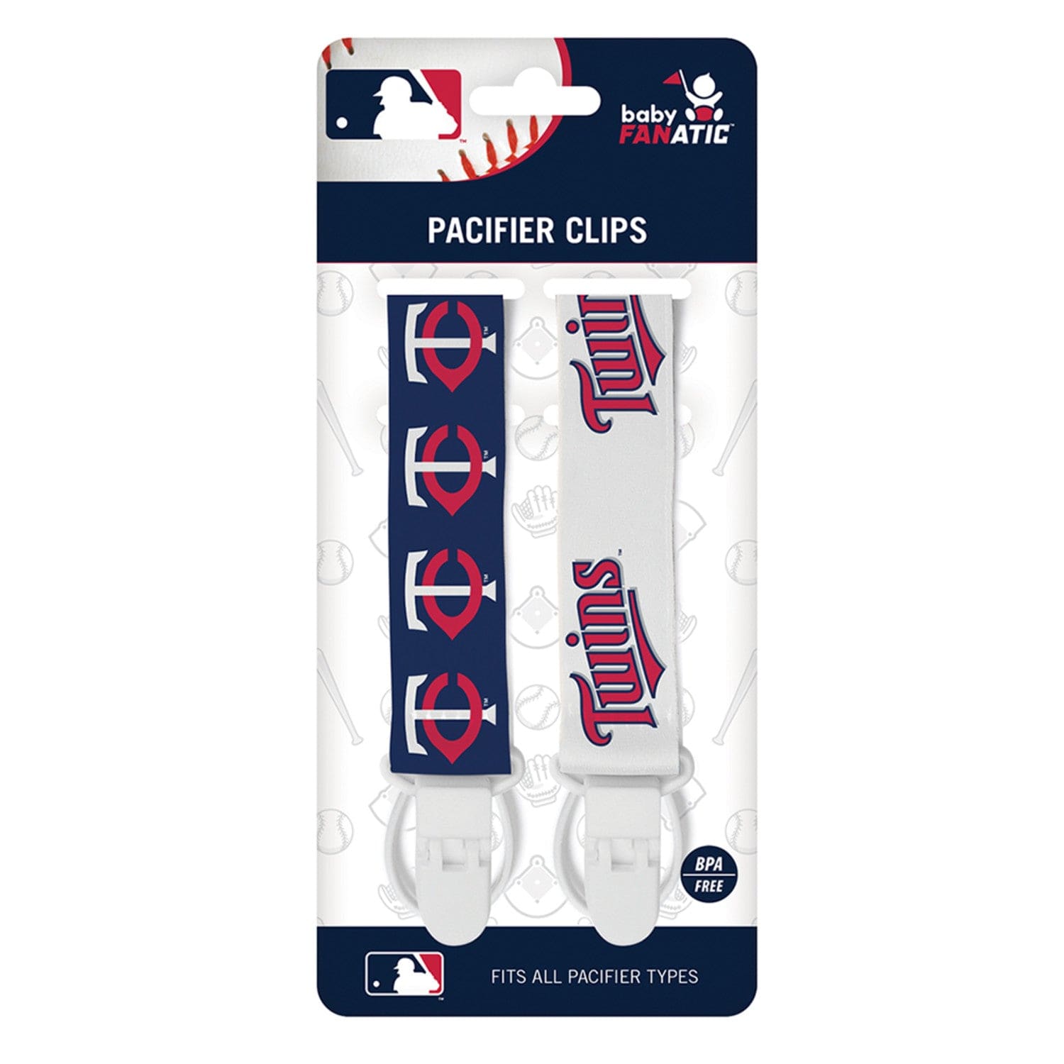 Minnesota Twins - Pacifier Clip 2-Pack