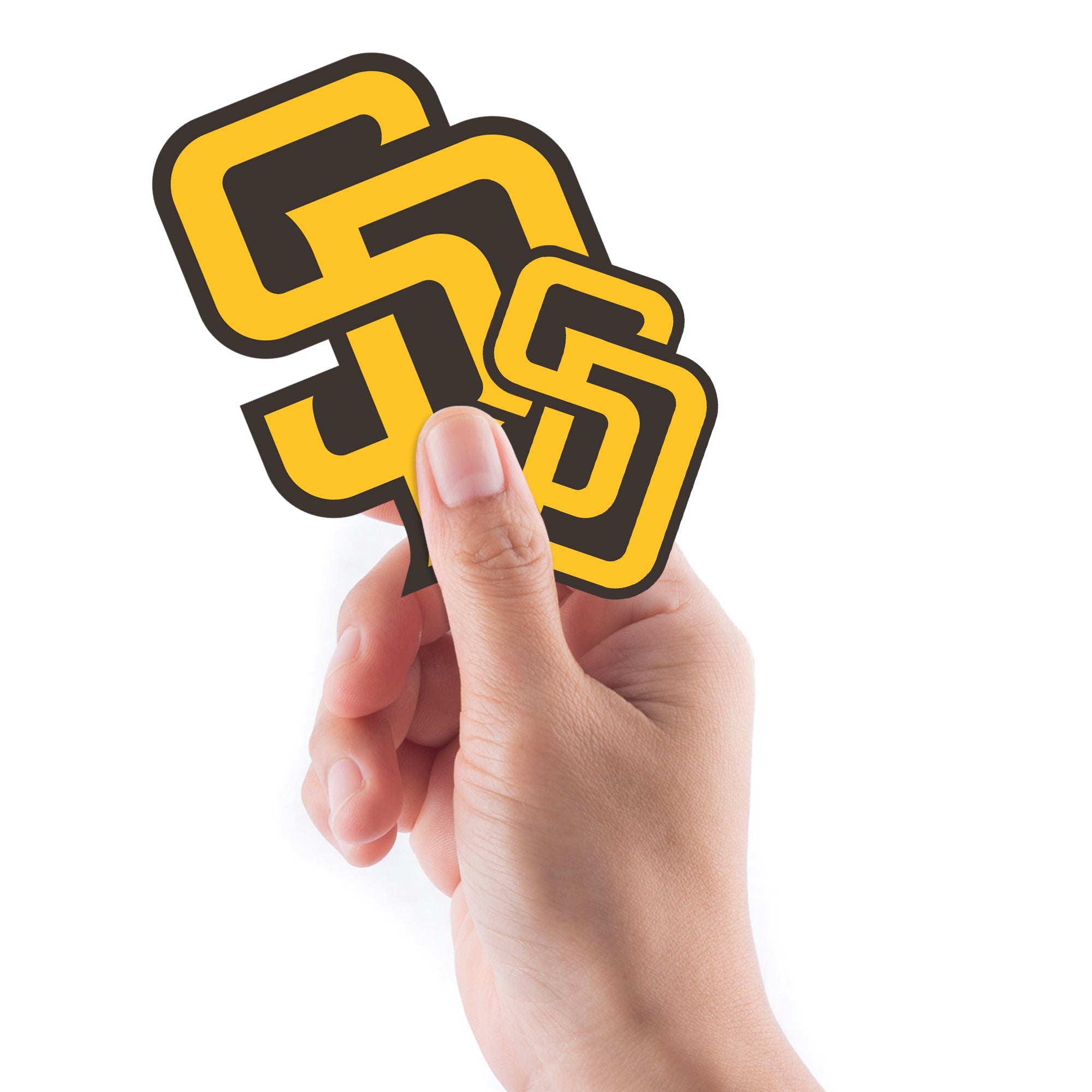 San Diego Padres - 5 Logo Minis (Mixed Sizes) - Official MLB - Reusable Vinyl Decals