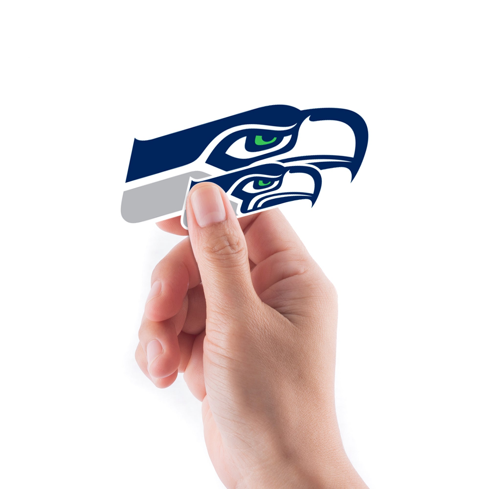 Seattle Seahawks - 5 Logo Minis (Mixed Sizes) - Official NFL - Reusable Vinyl Decals