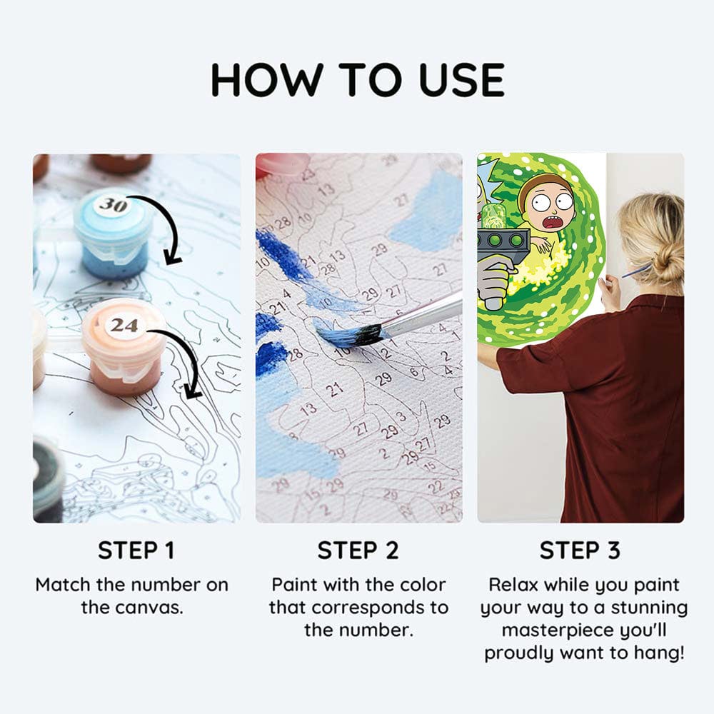 Rick & Morty - Paint By Numbers Kit