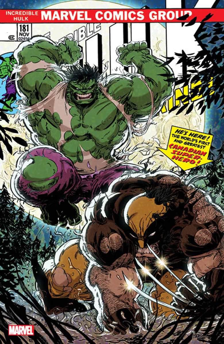 INCREDIBLE HULK #181 FACSIMILE EDITION (KAARE ANDREWS EXCLUSIVE TRADE/VIRGIN VARIANT SET)