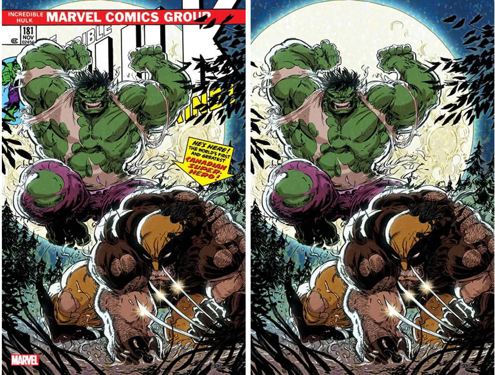 INCREDIBLE HULK #181 FACSIMILE EDITION (KAARE ANDREWS EXCLUSIVE TRADE/VIRGIN VARIANT SET)