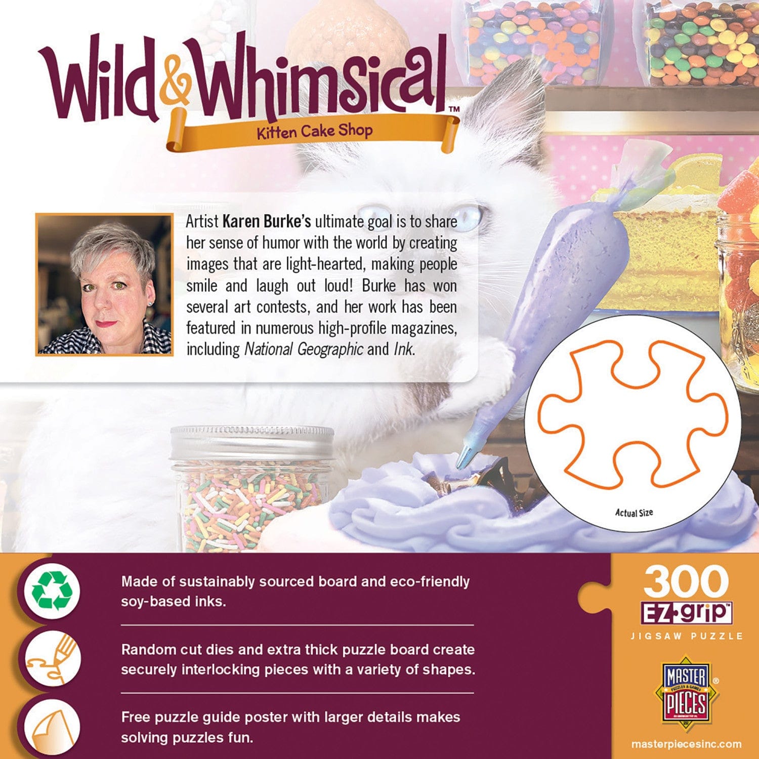Wild & Whimsical - Kitten Cake Shop 300 Piece EZ Grip Jigsaw Puzzle
