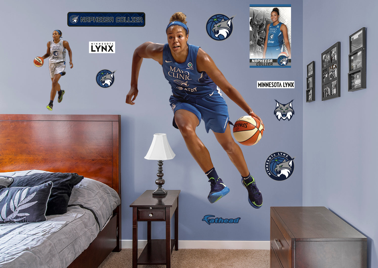 Napheesa Collier - RealBig Collection - Official WNBA - Minnesota Lynx - Reusable Vinyl Wall Decals