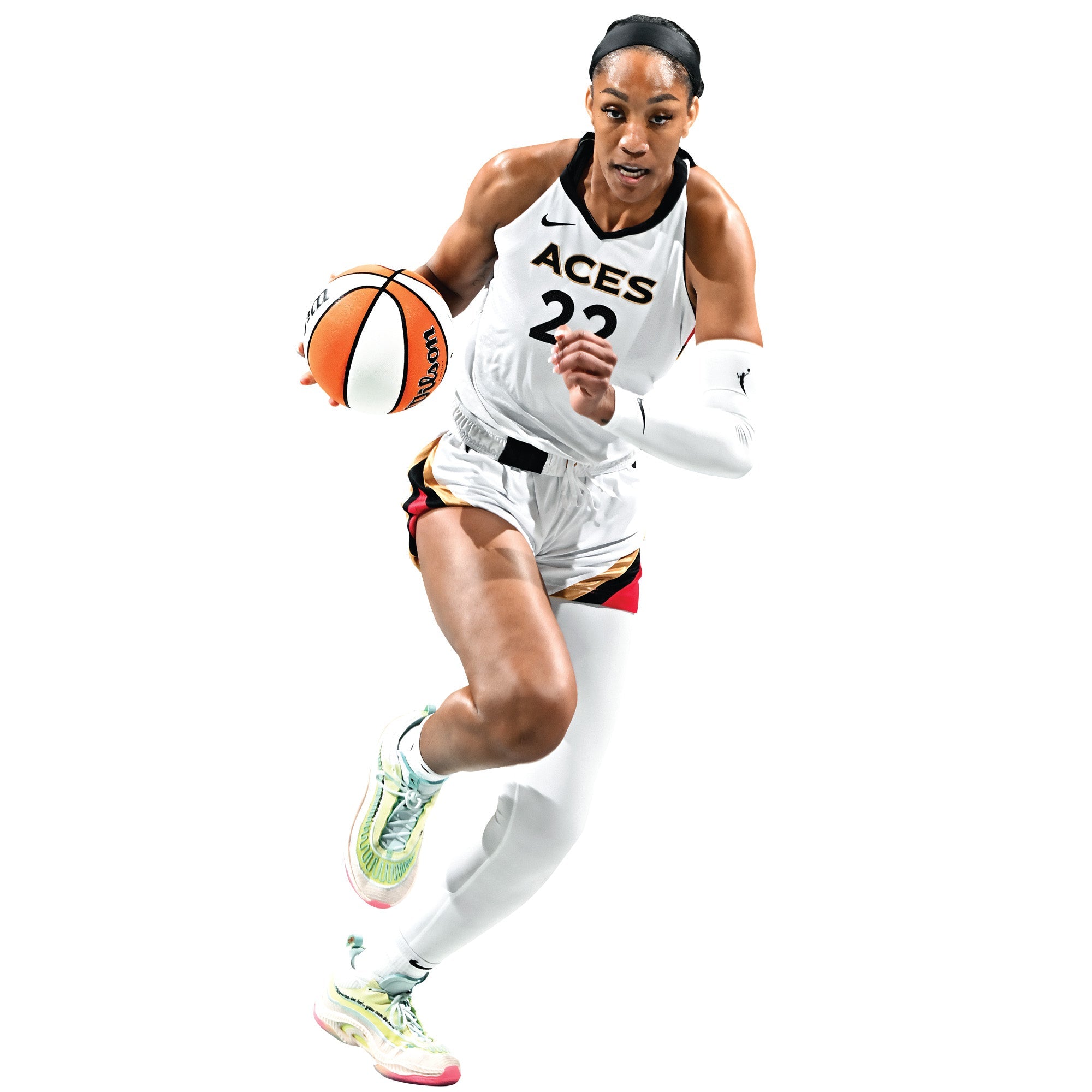 A'ja Wilson - RealBig Collection - Official WNBA - Las Vegas Aces - Reusable Vinyl Wall Decals