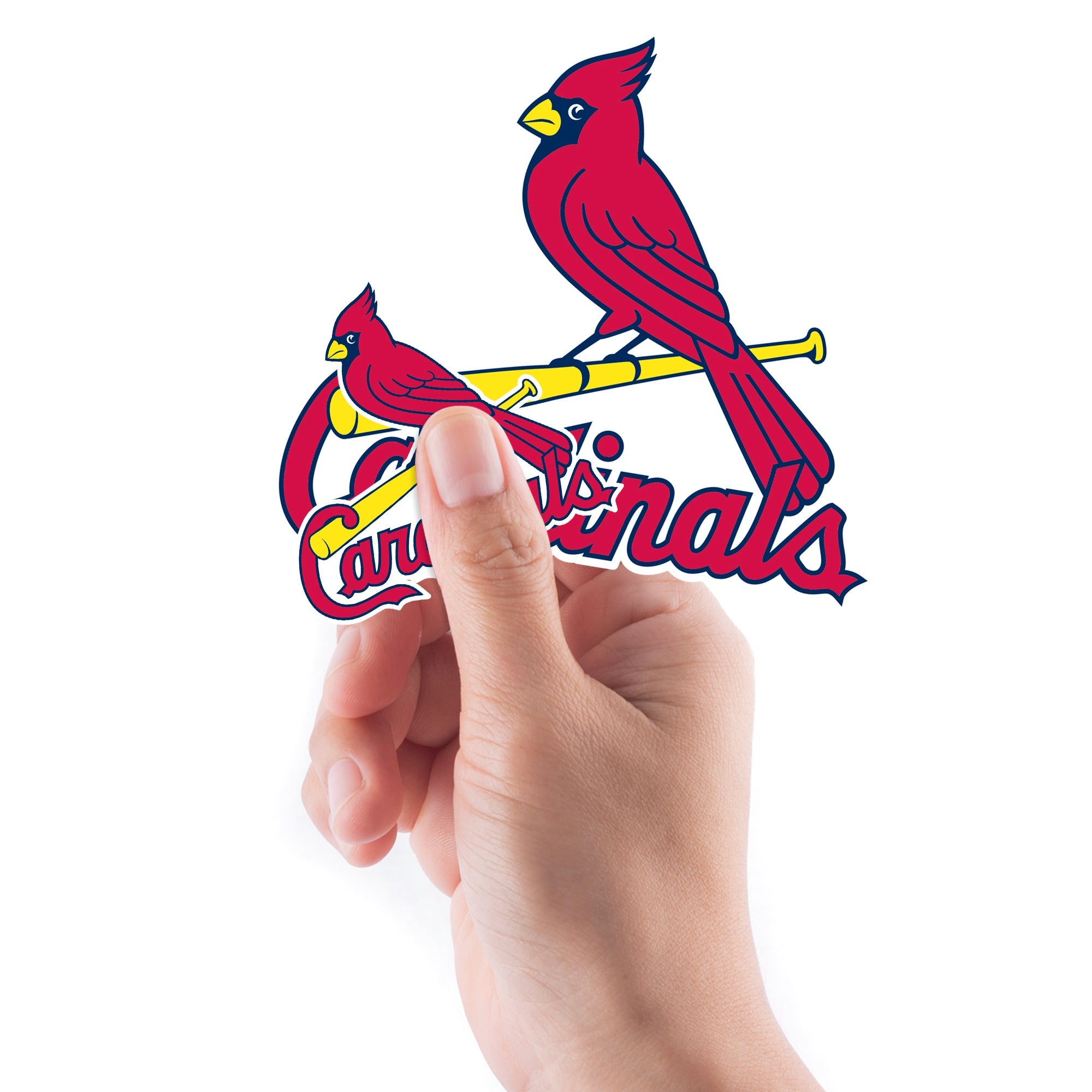 St. Louis Cardinals - 5 Logo Minis (Mixed Sizes) - Official MLB - Reusable Vinyl Decals