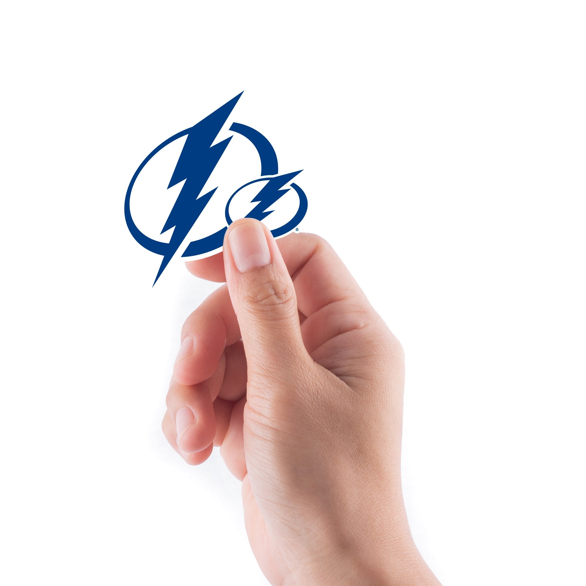 Tampa Bay Lightning - 5 Logo Minis (Mixed Sizes) - Official NHL - Reusable Vinyl Decals