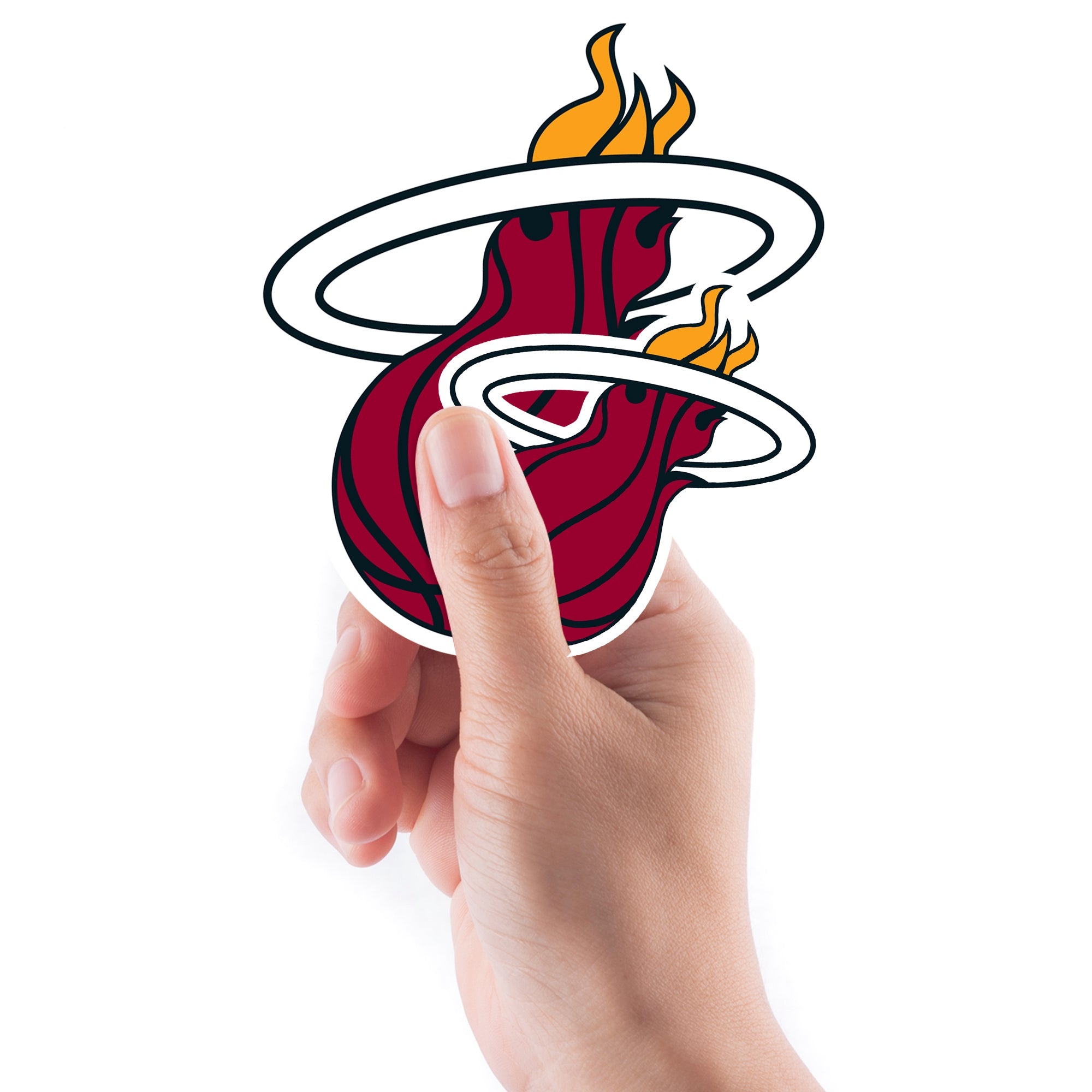 Miami Heat - 5 Logo Minis (Mixed Sizes) - Official NBA - Reusable Vinyl Decals #1