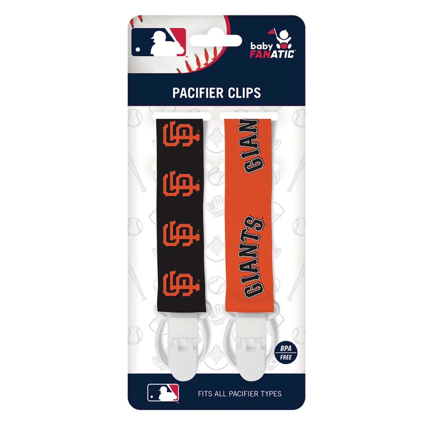 San Francisco Giants - Pacifier Clip 2-Pack